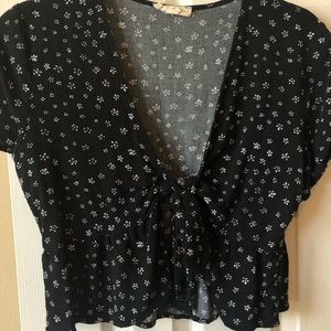 L.A. Hearts Black Tie Top